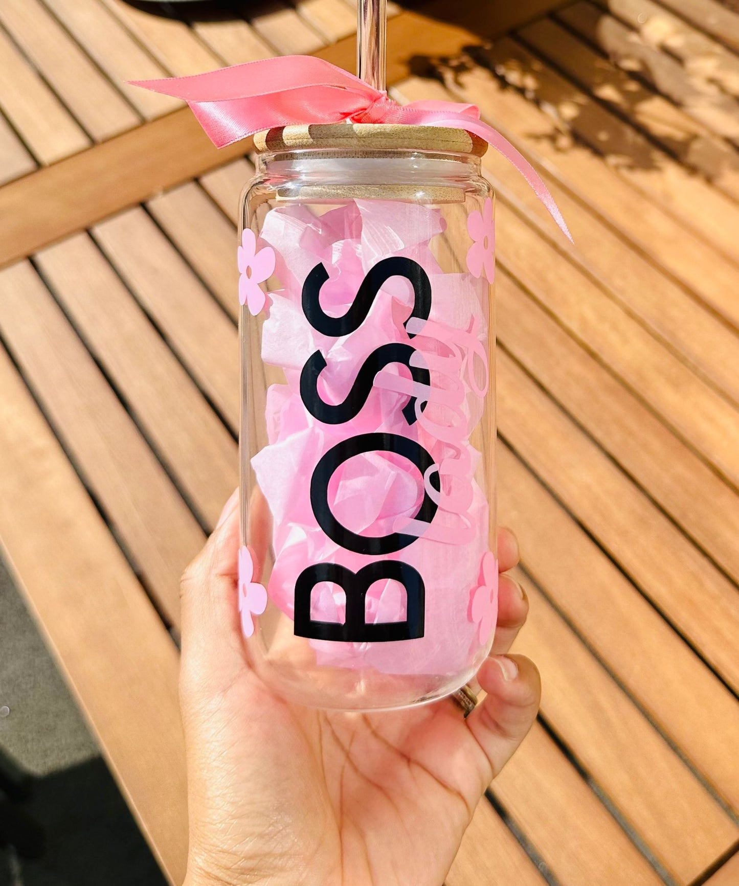 Boss Lady Glass Tumbler