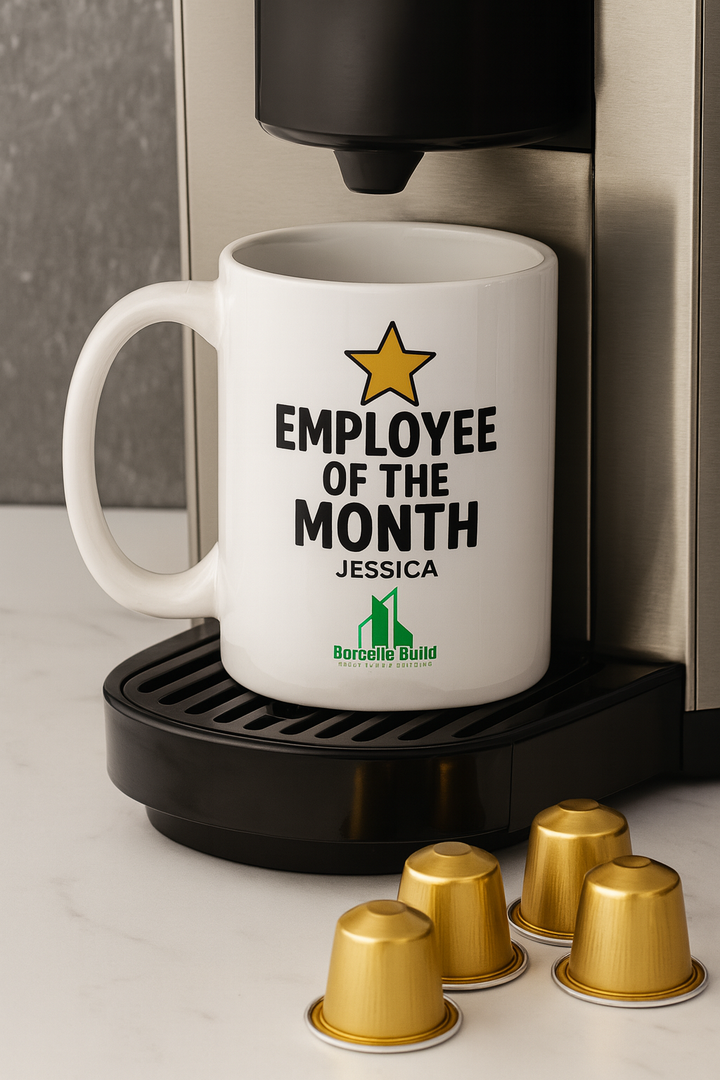 Employee of the Month Personalised Mug - Corporate Recognition Gift UK