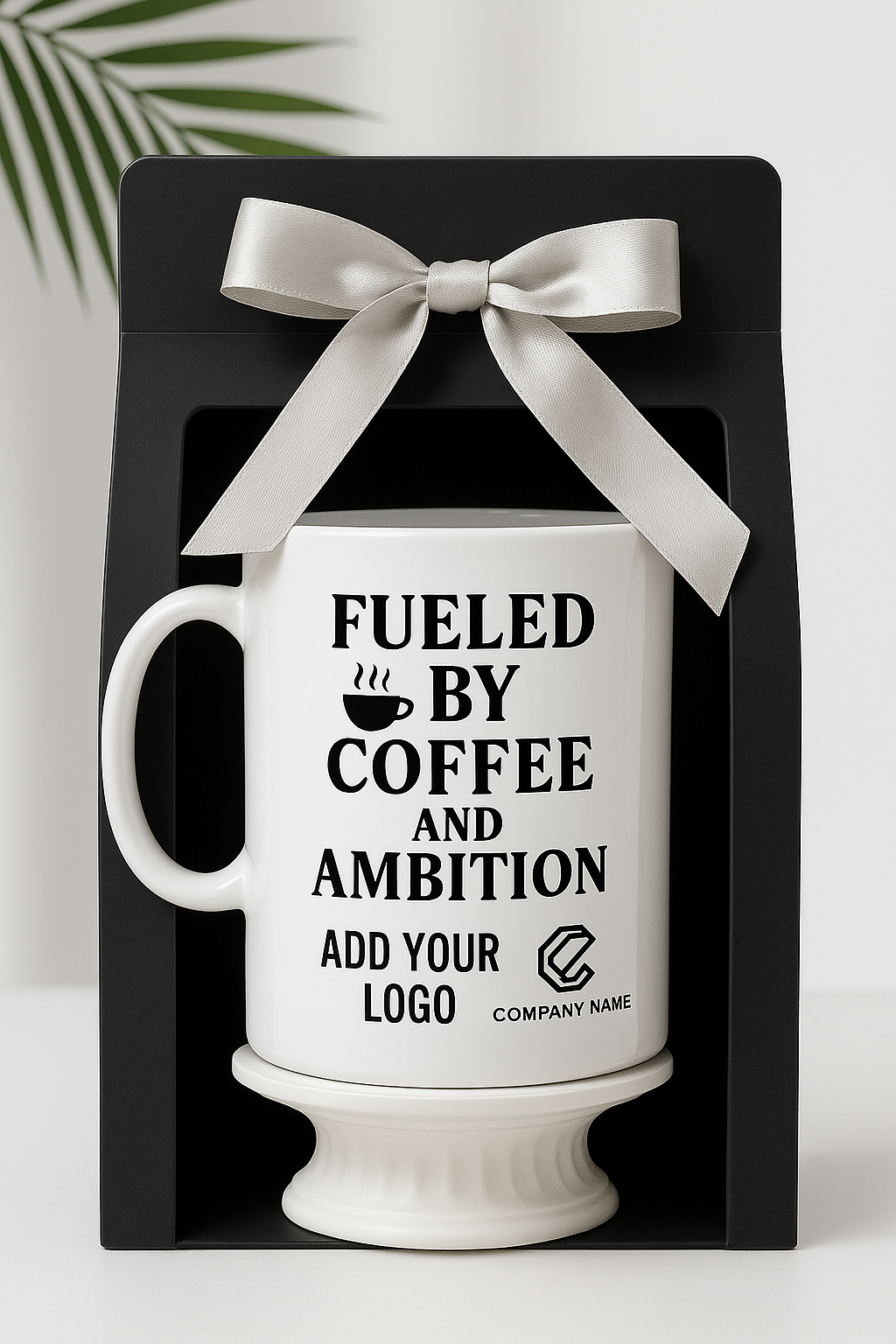 Fueled by Coffee and Ambition Mug | Professional Motivational Drinkware | Corporate Gift