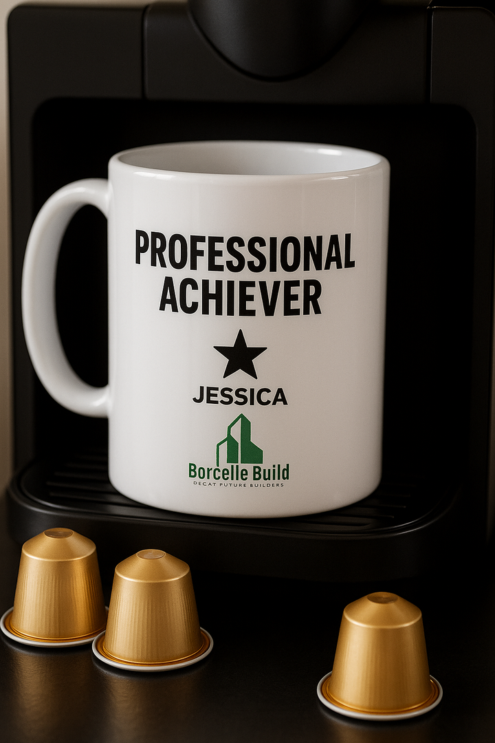 Personalised Professional Achiever Mug | Custom Name Achievement Gift | Corporate Recognition | Success Celebration