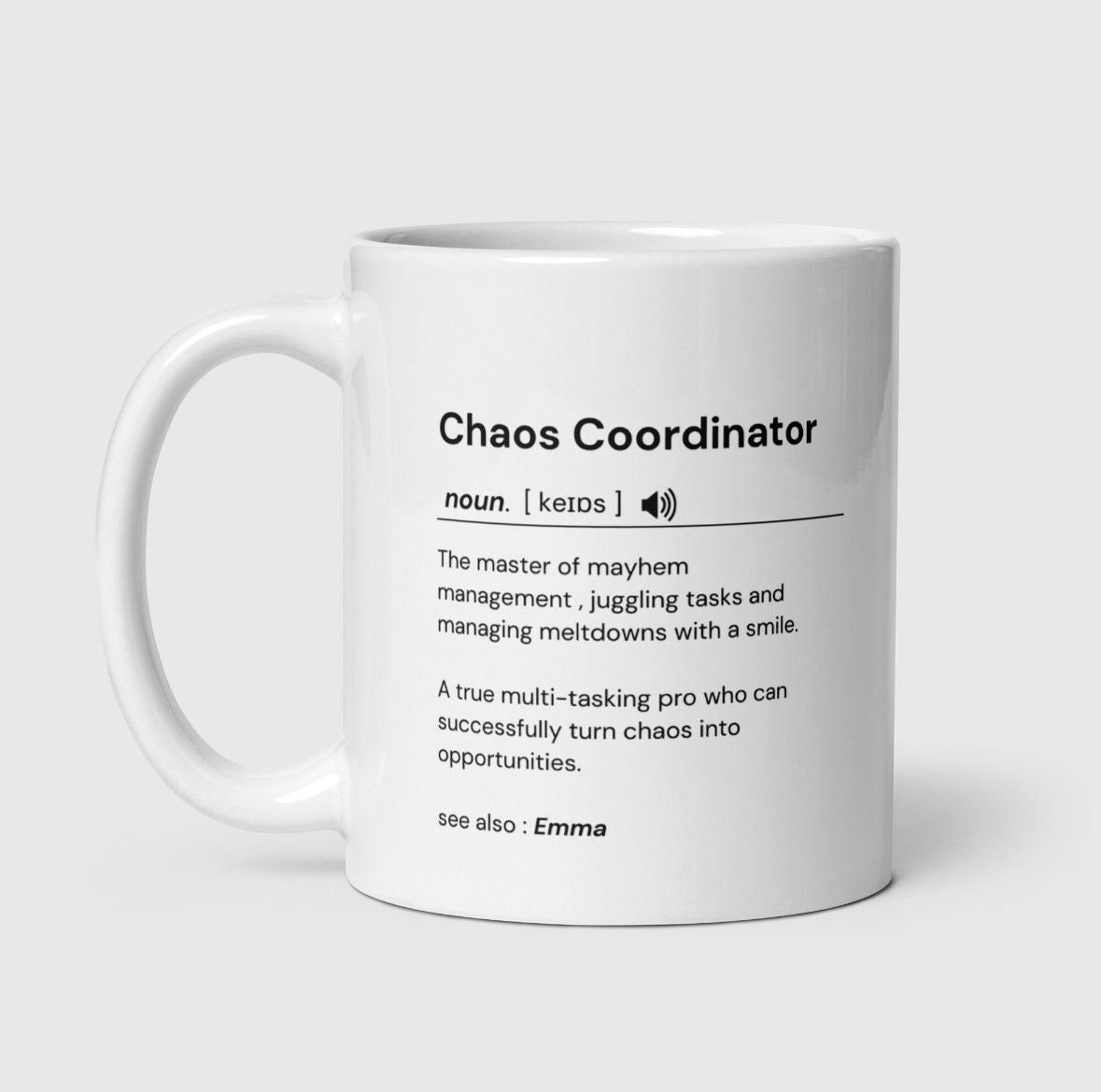 Personalised Chaos Coordinator Mug