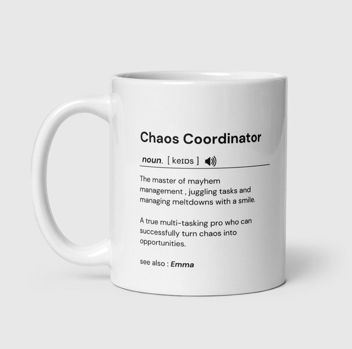 Personalised Chaos Coordinator Mug