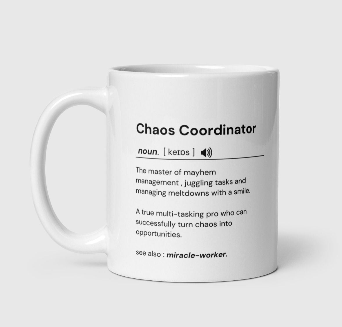 Personalised Chaos Coordinator Mug