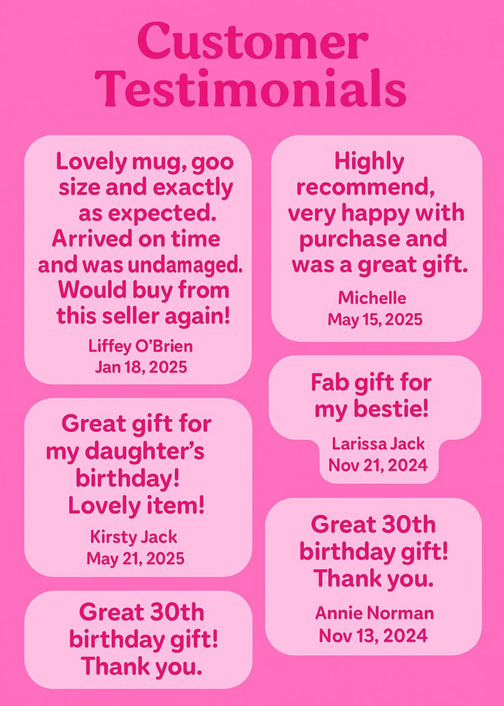 In My Thirties Era Glass Mug - Perfect 30th Birthday Gift - LIMITED STOCK