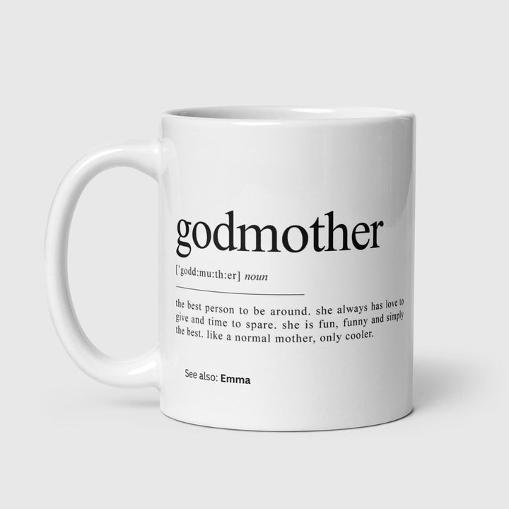 Personalised Godmother definition mug-Godmother gift-Godmother mug-Godmother proposal-Godmother gifts-Godmother birthday gift-Gifts for her