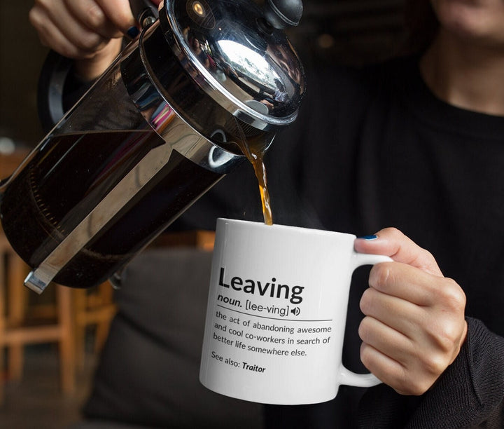 Double sided personalised leaving mug-Leaving gift work colleague- leaving gift-leaving present-leavings gifts for friends-Boss leaving gift
