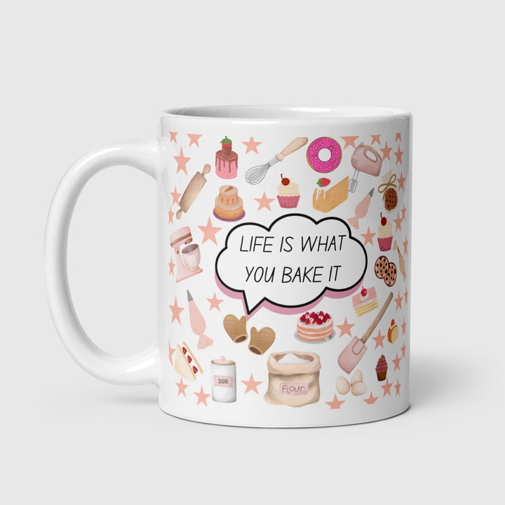 Life is what you bake it-Bakeware gifts-Funny Baker Mug-Definition mug for bakers-Mothers day gift-Patissier gift-Pastry chef-Bakeware gift