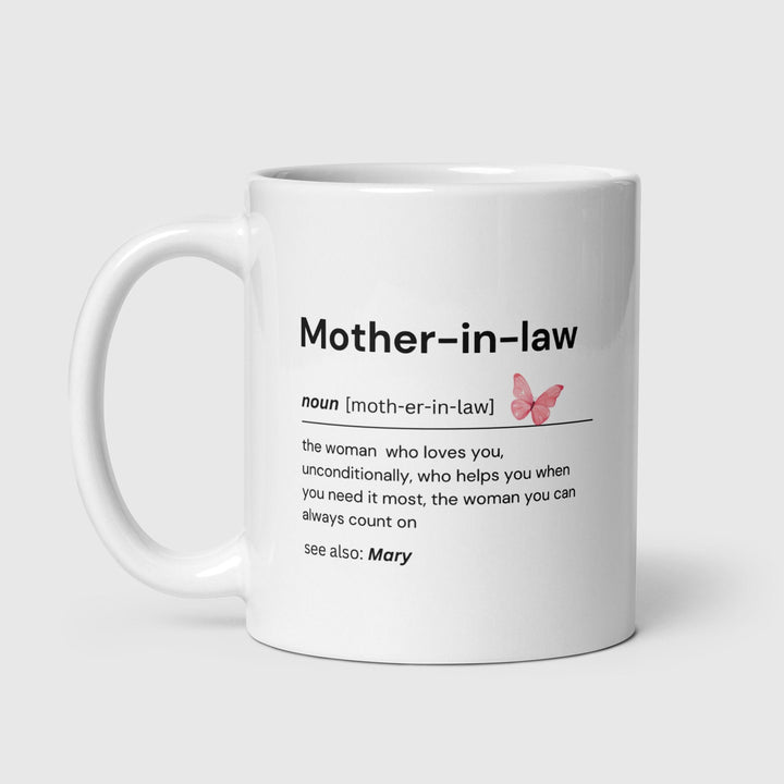 Personalised Mother in Law Gift-Presents for her-Future mother in law gift-Coffee mug-Birthday gifts-Gifts for special occasions-Thoughtful
