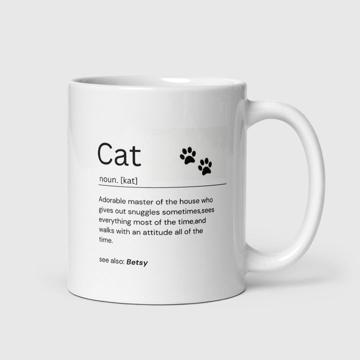 Personalised cat mug for cat lovers-Customise with cat or cats names-Funny cat mug-Cat mum-Cat dad-Coffee tea mug-Custom name mug
