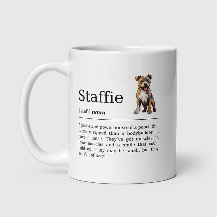 Personalised Staffordshire Bull Terrier Mug-Staffy dad-Staff mum-Dog and owner gift- Dog lover gifts-High quality mug-Birthday gift