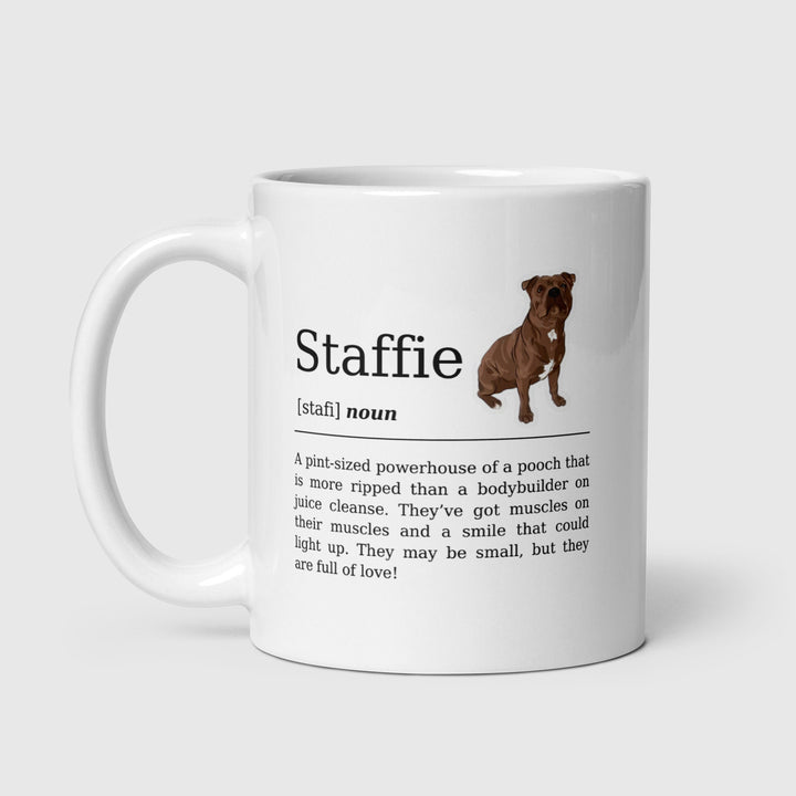 Personalised Staffordshire Bull Terrier Mug-Staffy dad-Staff mum-Dog and owner gift- Dog lover gifts-High quality mug-Birthday gift