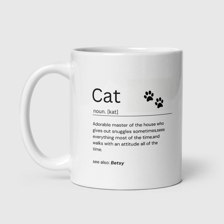 Personalised cat mug for cat lovers-Customise with cat or cats names-Funny cat mug-Cat mum-Cat dad-Coffee tea mug-Custom name mug