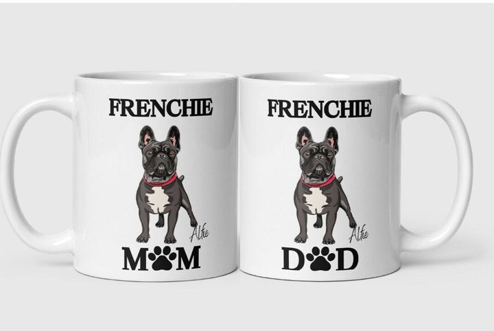 Frenchie mum and dad gifts-French bulldog owners-Gifts for dog lovers-Dog gifts for him and her-Personalized gifts-Frenchie owner present
