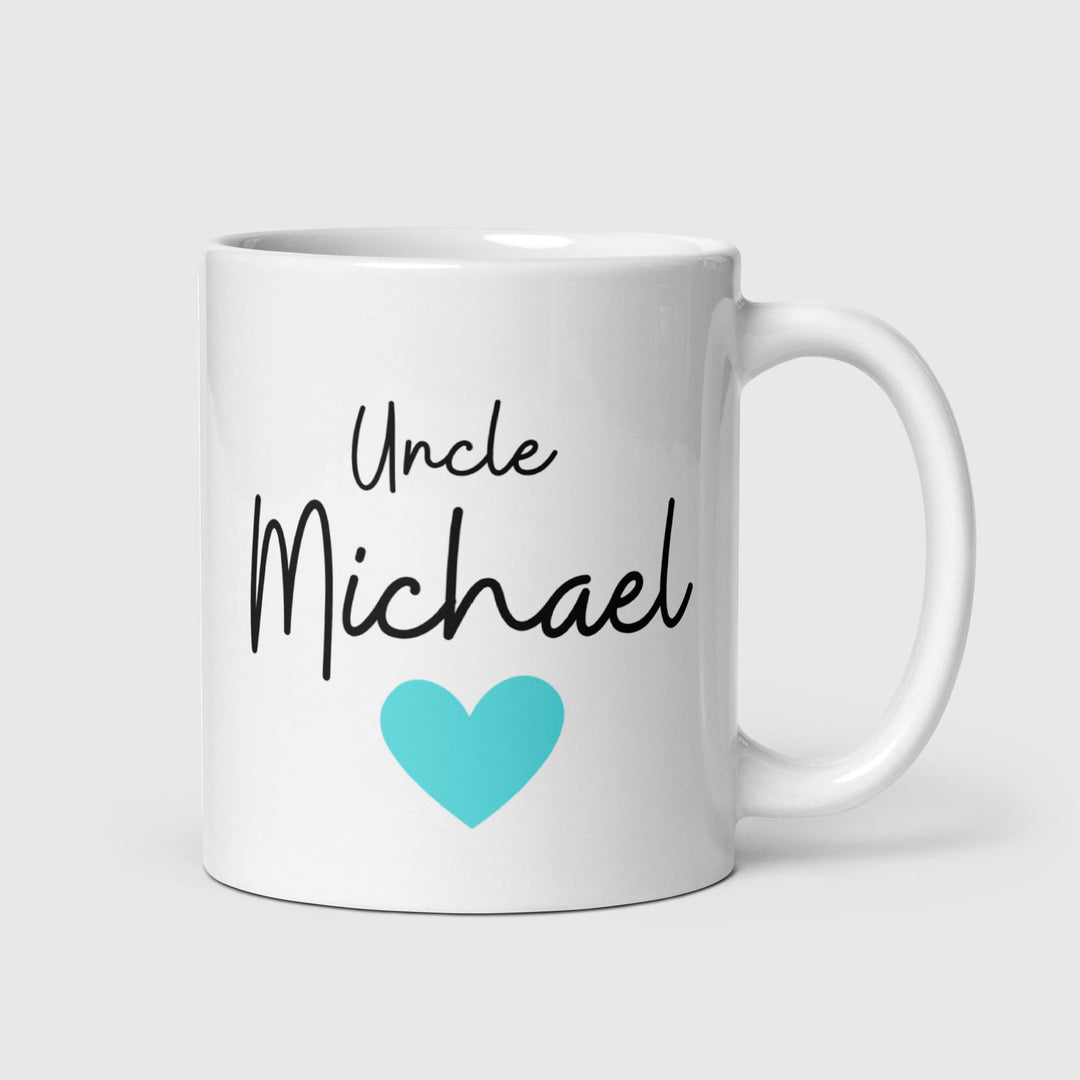 Personalised gift for auntie and uncle - Sweet Love Heart Uncle and Auntie Mugs - Pregnancy reveal announcement proposal - Family presents