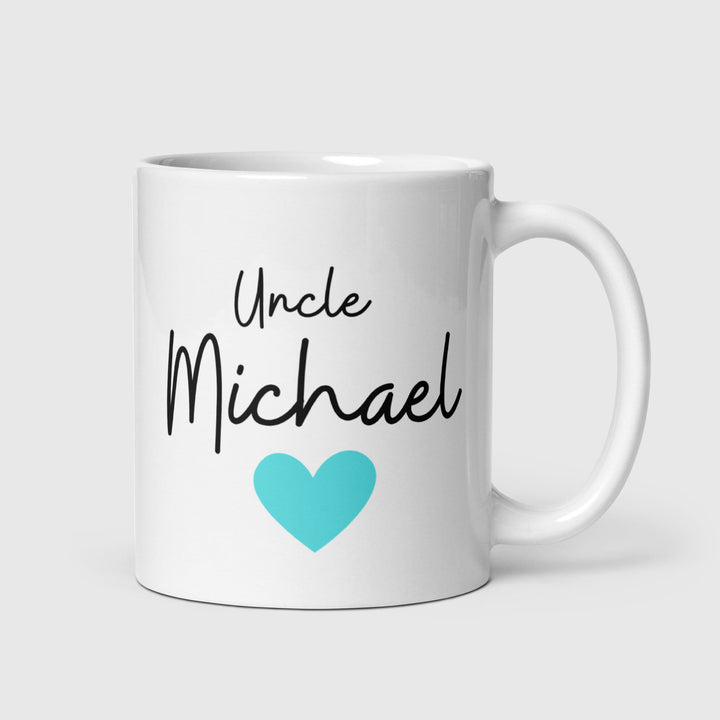 Personalised gift for auntie and uncle - Sweet Love Heart Uncle and Auntie Mugs - Pregnancy reveal announcement proposal - Family presents
