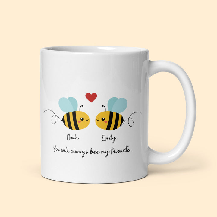 Cute couples mug - Valentines day present - Girlfriend gift - Novelty tea cup - Mug for boyfriend - Custom heart mug - I love you gifts