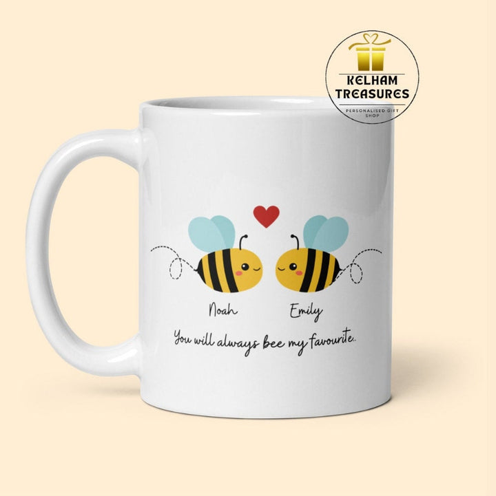 Cute couples mug - Valentines day present - Girlfriend gift - Novelty tea cup - Mug for boyfriend - Custom heart mug - I love you gifts