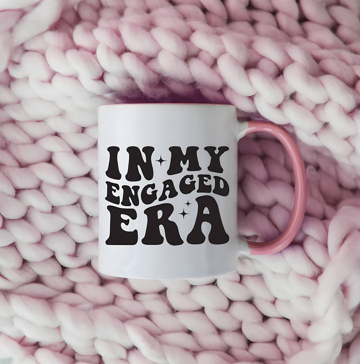 Personalised In my engaged era mug - Engagement party gifts - Bride to be - Bridal shower - Fiancee gift - Newly engaged - Wedding planning