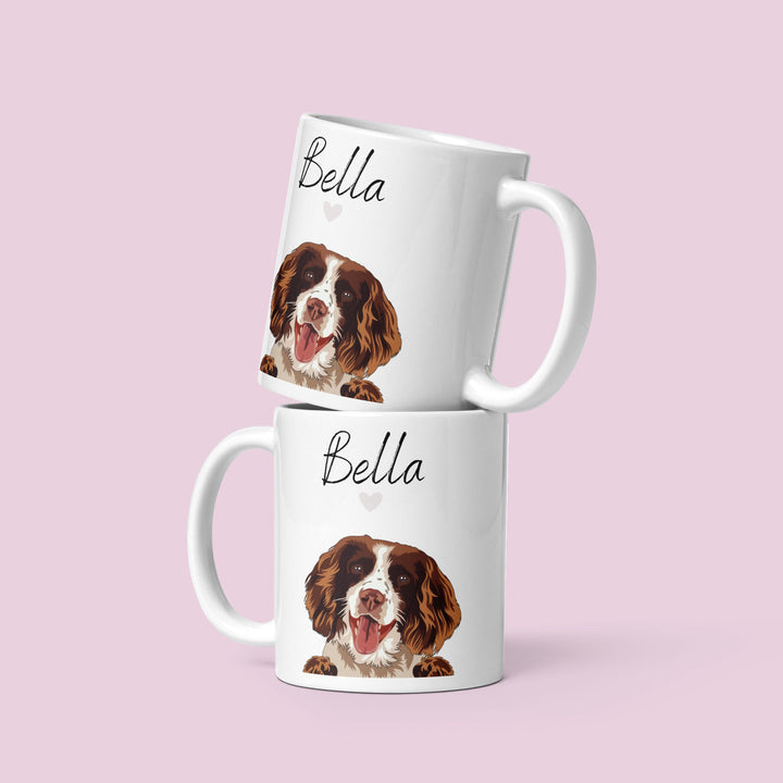 English springer spaniel personalised mug - Spaniel owner gifts for dog owners - Dog breed keepsake - Spaniel mum and dad gift ideas