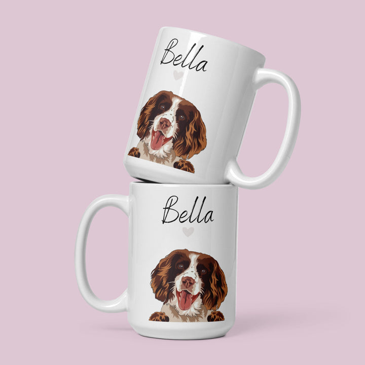 English springer spaniel personalised mug - Spaniel owner gifts for dog owners - Dog breed keepsake - Spaniel mum and dad gift ideas
