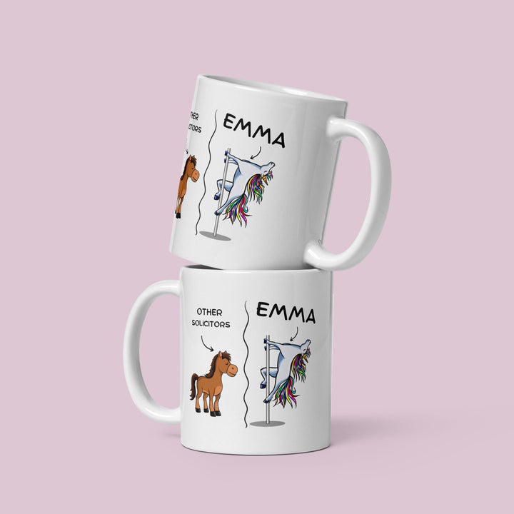 Custom funny solicitors mug - Future solicitor gift- Law student presents - Office work coffee mug - Personalised coworker solicitor gift