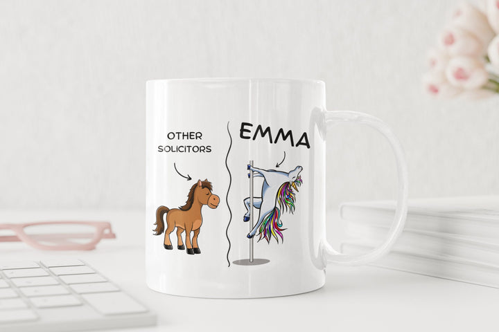 Custom funny solicitors mug - Future solicitor gift- Law student presents - Office work coffee mug - Personalised coworker solicitor gift