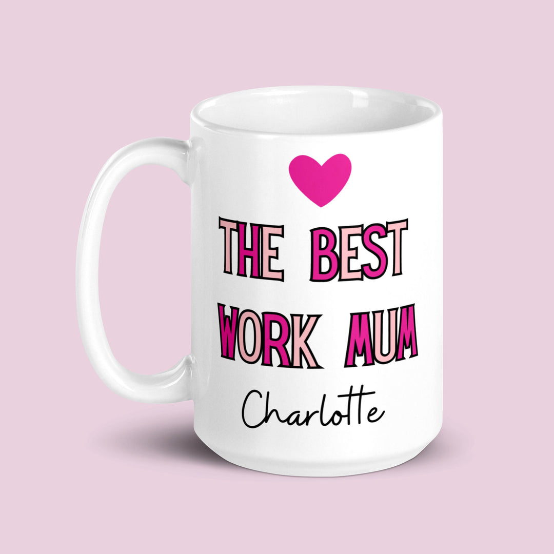 GIFT WRAPPED Best work mum personalised mug - Coworker friend gift - Gift for mum - Female boss appreciation gift - Mothers day present