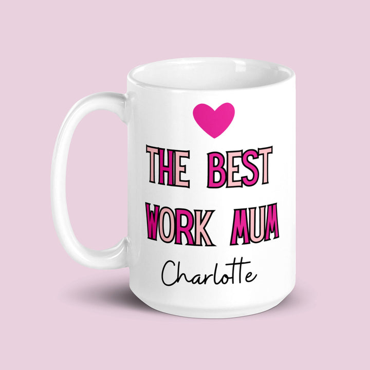 GIFT WRAPPED Best work mum personalised mug - Coworker friend gift - Gift for mum - Female boss appreciation gift - Mothers day present