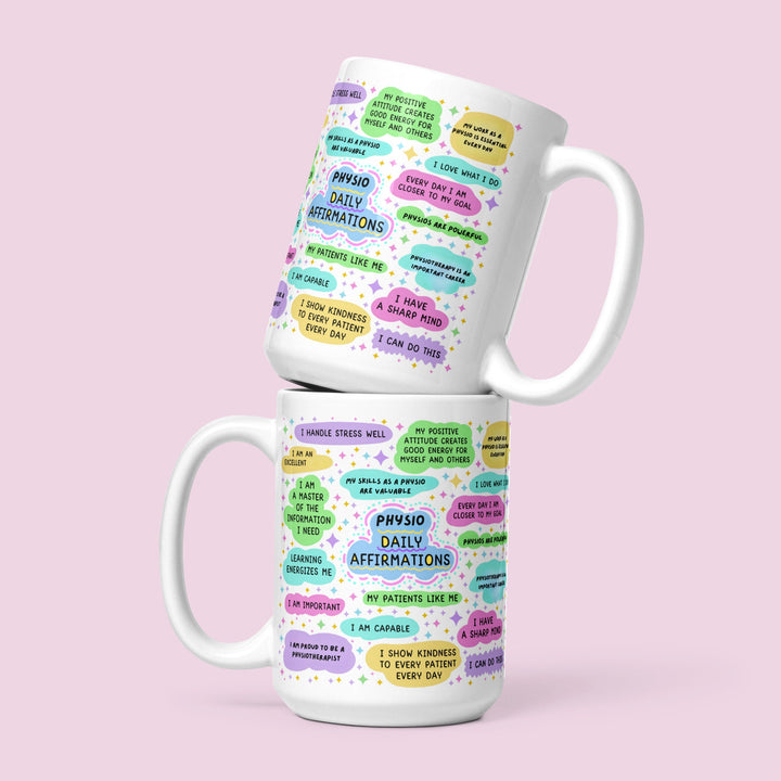 Physiotherapist gift - Positive affirmation physio mug - Physiotherapist graduation cup - New physio gift - Mentor thank you gift - NHS mug