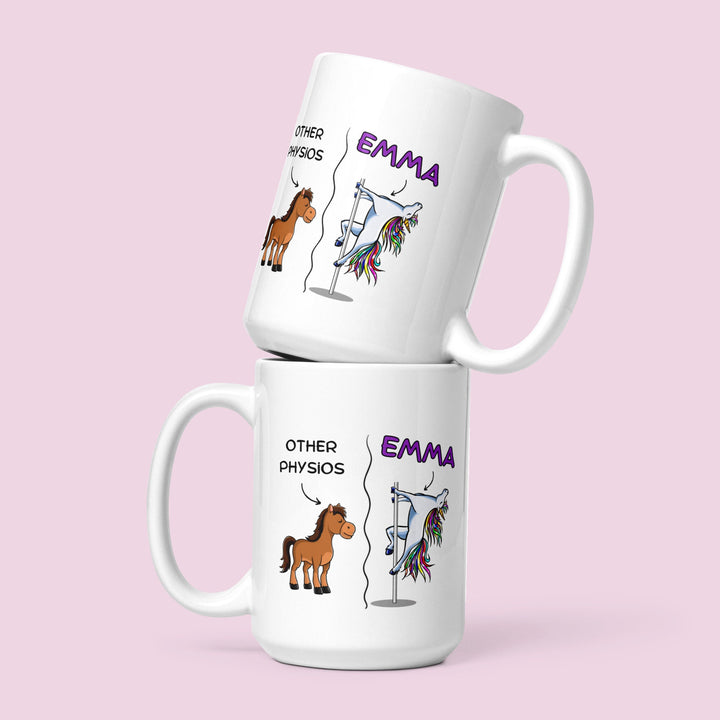 Funny physiotherapist gift - Personalised physio mug - Novelty physical therapist present - Physio appreciation gift for men & women