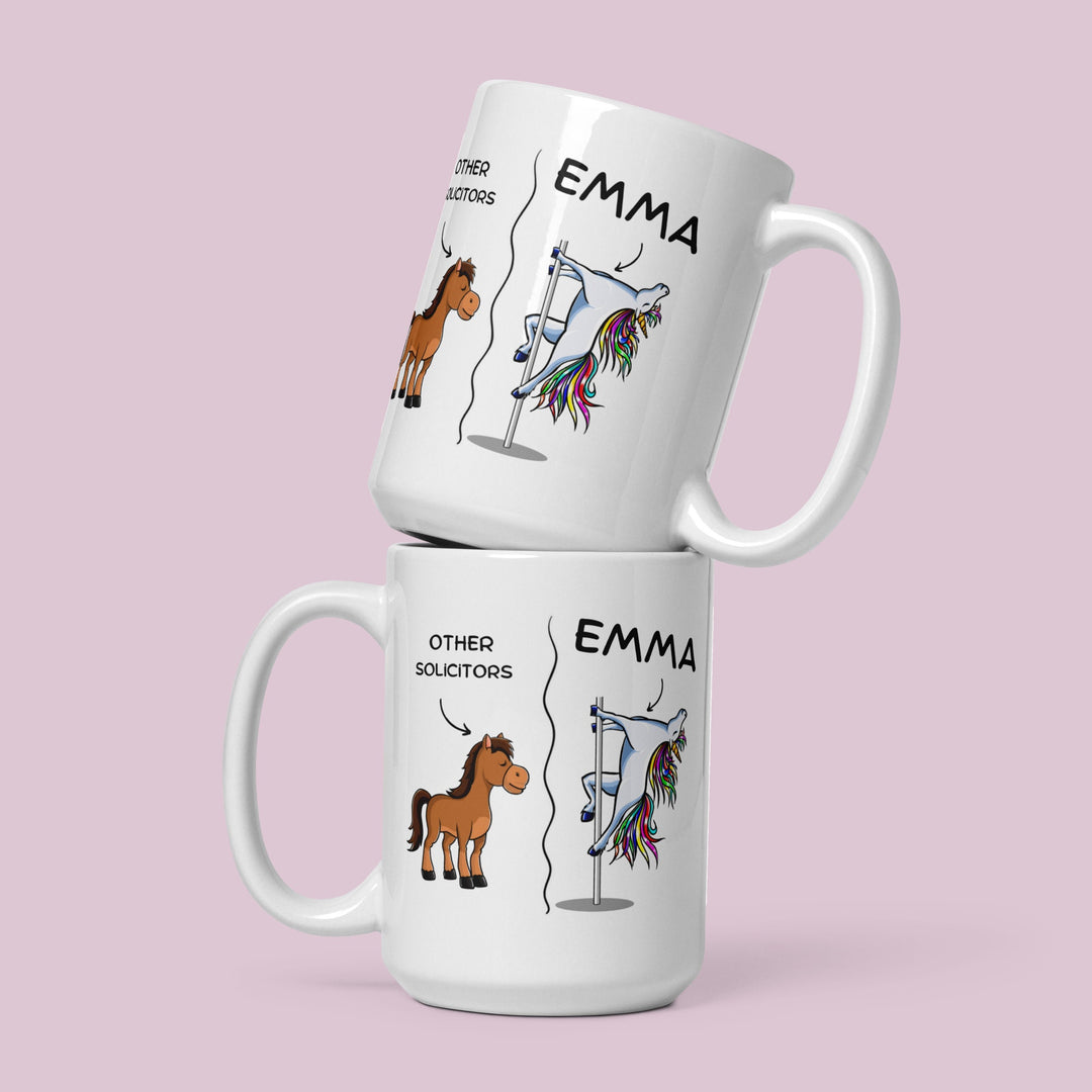 Custom funny solicitors mug - Future solicitor gift- Law student presents - Office work coffee mug - Personalised coworker solicitor gift