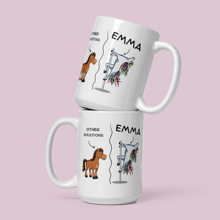 Custom funny solicitors mug - Future solicitor gift- Law student presents - Office work coffee mug - Personalised coworker solicitor gift