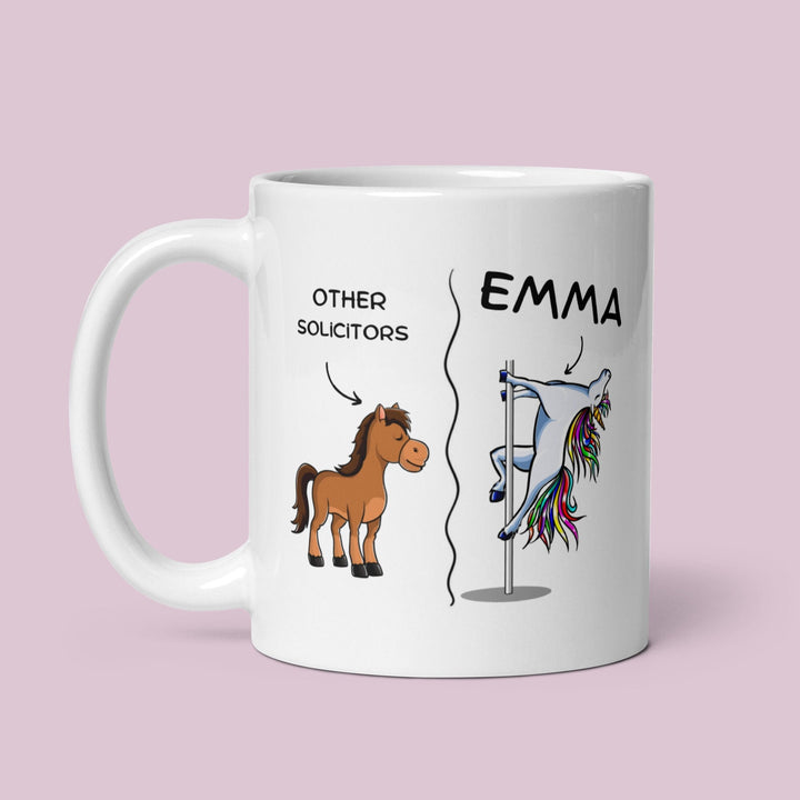Custom funny solicitors mug - Future solicitor gift- Law student presents - Office work coffee mug - Personalised coworker solicitor gift