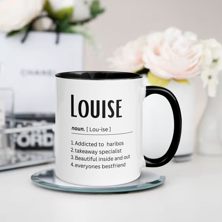 Personalised name dictionary definition mug - Gifts for colleague - Gift ideas for friend - Office humour present  - Leaving gift
