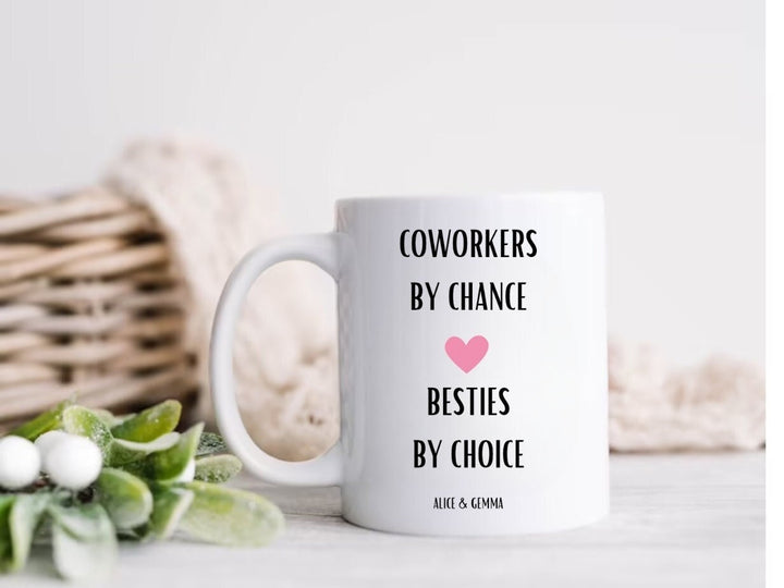 Gift for work bestie - Personalised office work mug - Coworker leaving gift ideas - Birthday gift for collaegue - Custom name mug