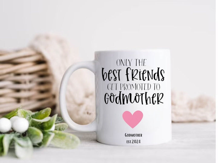 Personalised Godmother proposal mug - Gift for Godmother - Custom pregnancy announcement keepsake - Baby reveal hamper - Godmother promotion