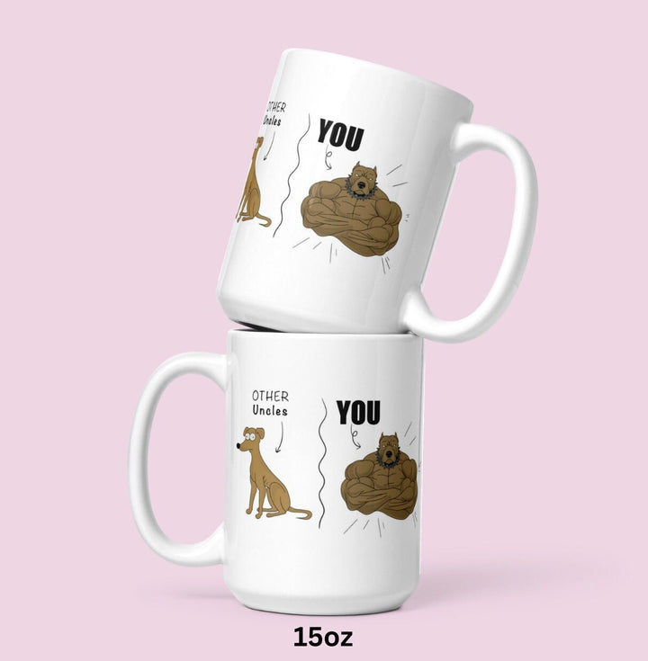 Funny Uncle Mug - Personalised Novelty Gift for Family Member - Pregnancy announcement present upgrading brother to uncle - Keepsake idea