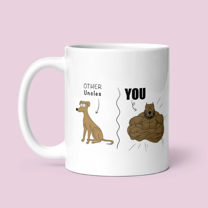 Funny Uncle Mug - Personalised Novelty Gift for Family Member - Pregnancy announcement present upgrading brother to uncle - Keepsake idea