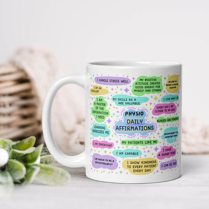 Physiotherapist gift - Positive affirmation physio mug - Physiotherapist graduation cup - New physio gift - Mentor thank you gift - NHS mug