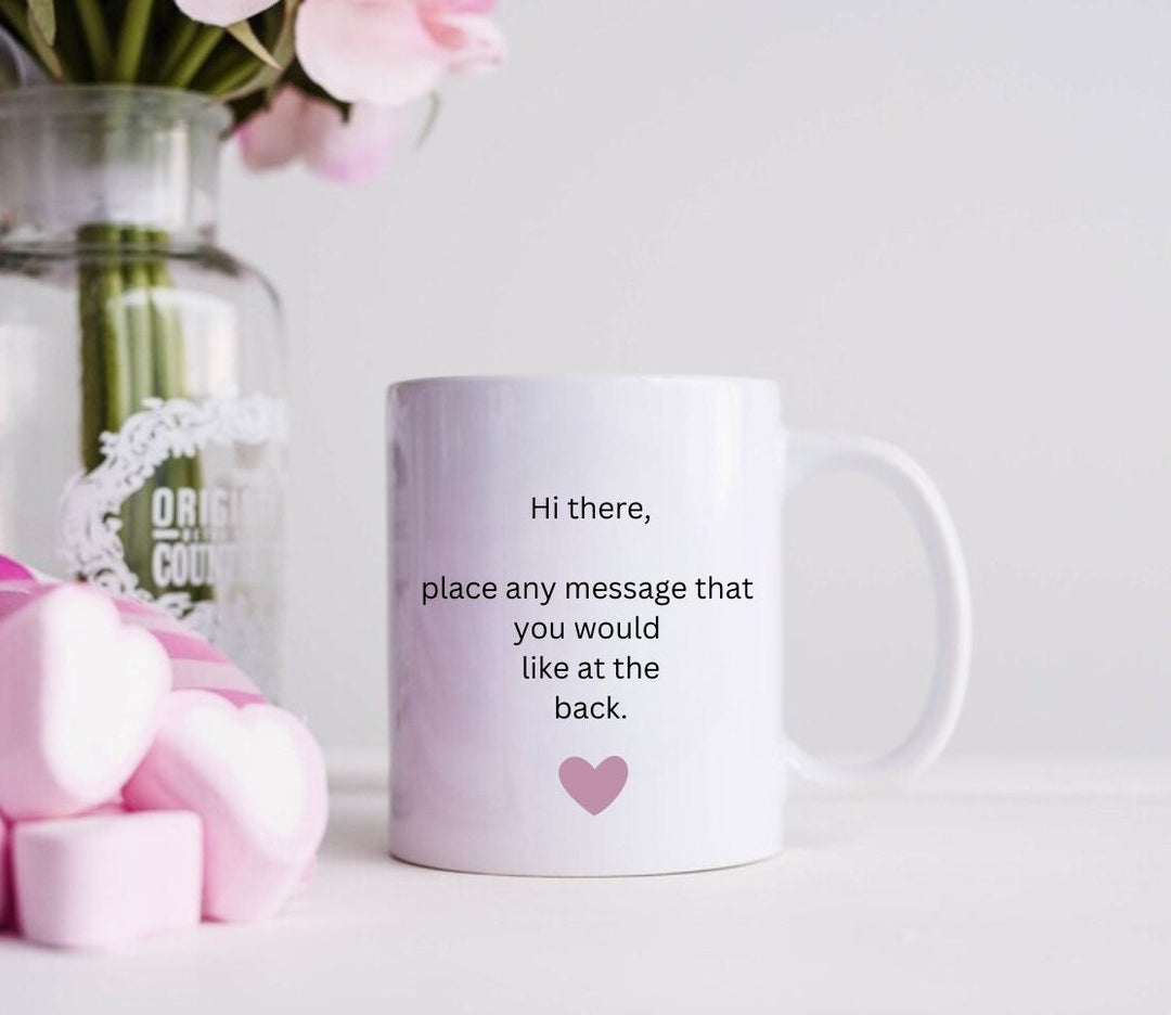 Amazing friend thank you gift - Personalised friendship mug - Gift for best friend - Sweet love heart design - Encouragement keepsake