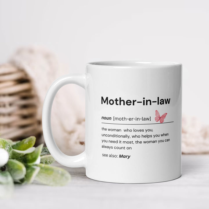 Personalised Mother in Law Gift-Presents for her-Future mother in law gift-Coffee mug-Birthday gifts-Gifts for special occasions-Thoughtful