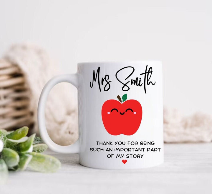 Personalised thank you present - Gifts for teacher - Mentor appreciation present- Thank you for being such an important part of my story -
