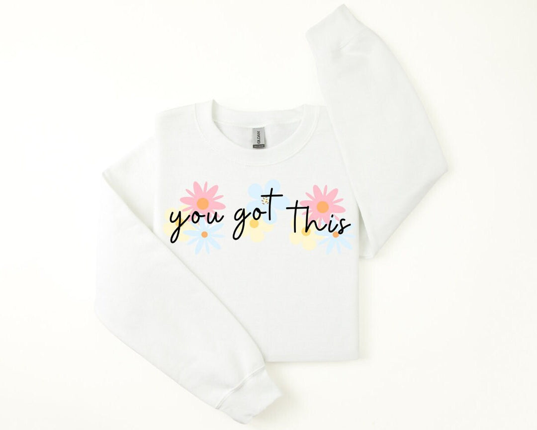 You got this floral sweatshirt for her - Super cute & unique -  Sweet encouragement sweater - Cosy weather clothing - Making memories