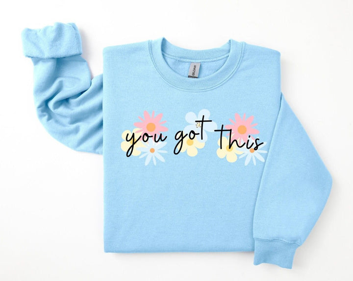 You got this floral sweatshirt for her - Super cute & unique -  Sweet encouragement sweater - Cosy weather clothing - Making memories