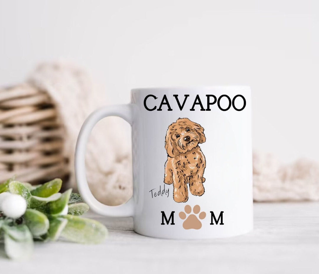 Mum and dad cavapoo mug-Cavapoo gifts-Cavapoo mug-Cavapoo christmas gift-Personalised gifts-Dog christmas gifts-Custom gifts.