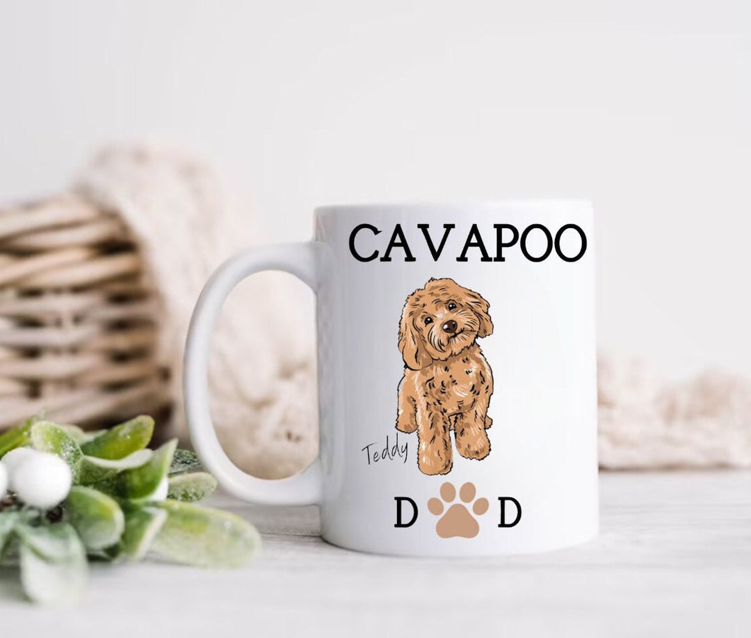 Mum and dad cavapoo mug-Cavapoo gifts-Cavapoo mug-Cavapoo christmas gift-Personalised gifts-Dog christmas gifts-Custom gifts.