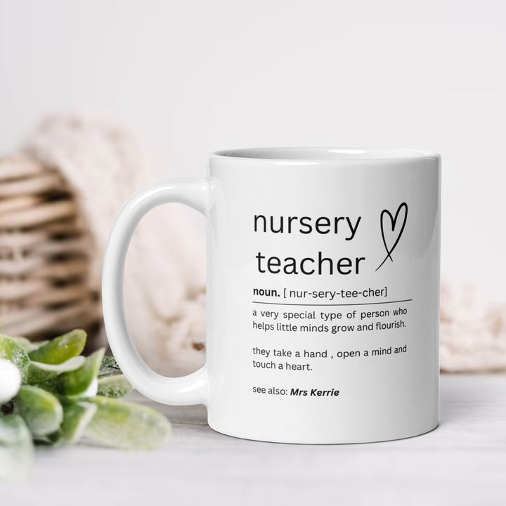 Personalised Gifts for nursery teacher - Tiny tamer appreciation present - Coworker leaving mug - Thank you keepsake - Student Graduation