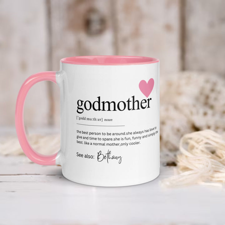 Personalised  gift for godmother -  Custom definition mug - Unique birthday keepsake - Godmother proposal present - Godmothers birthday gift