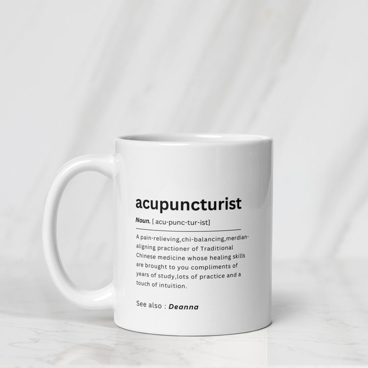 Definition acupuncture personalised mug -Personalized acupuncture mug-Acupuncture grad gifts-Alternative medicine-Acupuncturist