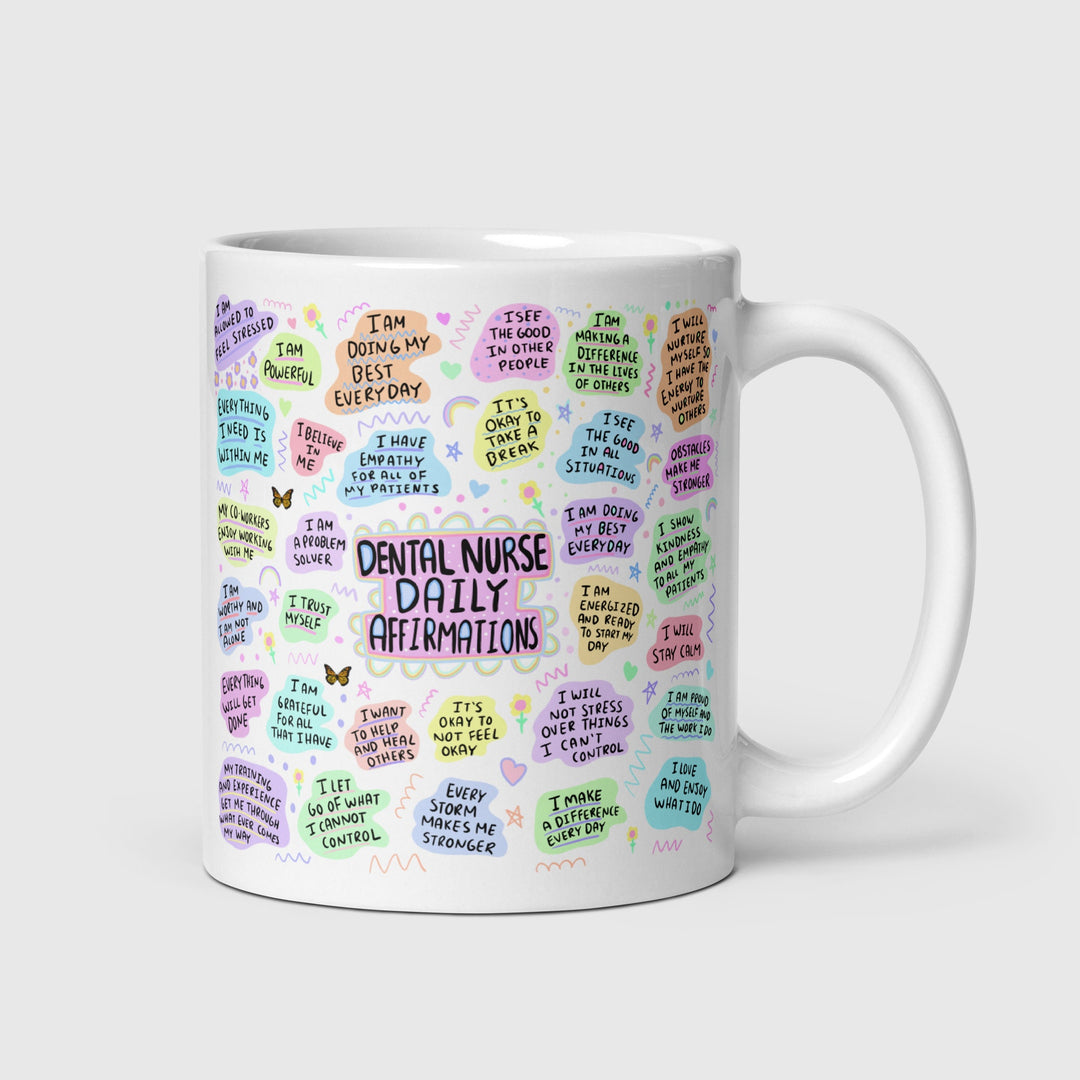 Dental nurse mug - Newly qualified dental nurse graduation gift - Mentor thank you gift  - Dental nurse daily affirmations - Cute present